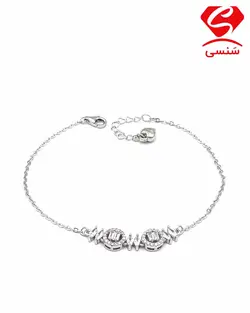 دستبند نقره زنانه کد015