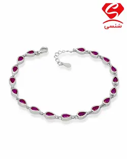 دستبند نقره اشک کد52