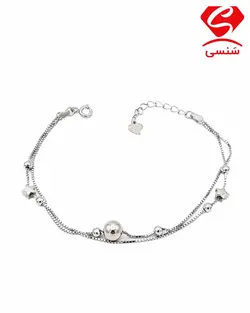 دستبند نقره مدل نگار