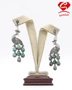گوشواره نقره فیروزه کد26
