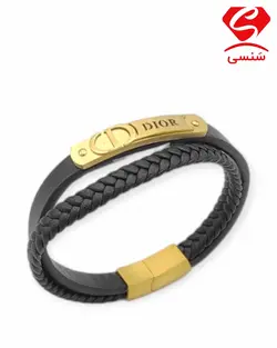 دستبند چرم شیک پسرانه