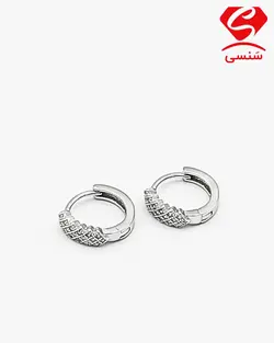 گوشواره نقره حلقه ای پرنس