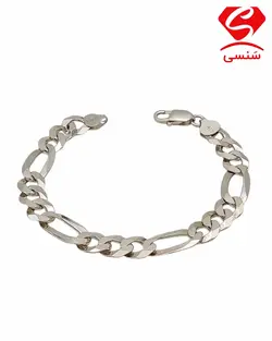 دستبند نقره مردانه کد 48