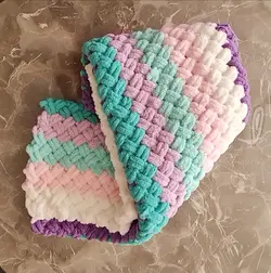 پتو نوزاد بافتنی مدل R120