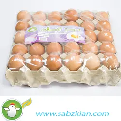 تخم مرغ 30 عددی شانه ای قهوه ای