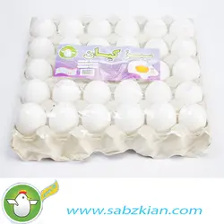 تخم مرغ 30 عددی شانه ای سفید