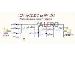 فایل PCB و اطلاعات کامل رگولاتور ولتاژ ترانزیستوری سری 9V - گروه الکترونیک آلرو