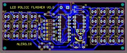 فایل PCB و اطلاعات کامل فلاشر پلیسی LED - گروه الکترونیک آلرو