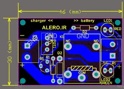 فایل PCB و اطلاعات کامل مدار قطع خودکار شارژ باتری اسیدی - گروه الکترونیک آلرو