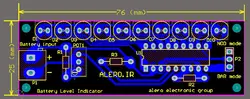 فایل PCB و اطلاعات کامل نمایشگر سطح ولتاژ باتری - گروه الکترونیک آلرو