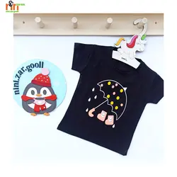 تیشرت تک مشکی طرح چتر خال خالی - نی نی زرگل