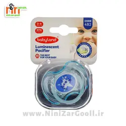 پستونک شب رنگ بیبی لند مدل 482 - سیسمونی و لباس نوزاد نی نی زرگل