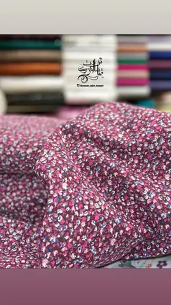 پارچه لینن کرکی گلدار - 2 طرح