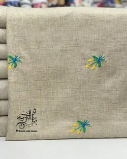 پارچه لینن کنفی گلدوزی - 7 طرح زیبا