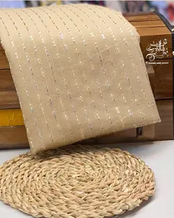 پارچه لینن کوک دوزی فویل