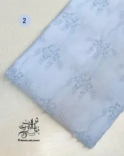 پارچه خامه دوزی گل برجسته 7 رنگ