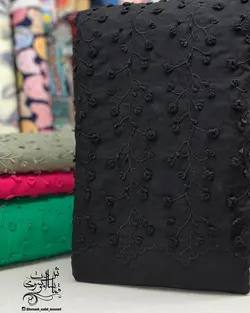 پارچه خامه دوزی گل برجسته 7 رنگ