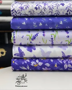 پارچه سیلک ابریشم طرح دار - 9 طرح