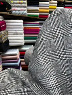 توييت چهارخونه پشمی ترك - 2 رنگ