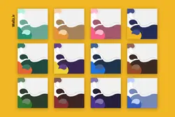 قالب اینستاگرام تولید محتوا برای پست و استوری- 12 PSD فتوشاپ+ 156 کاور PNG آماده [SMP76]