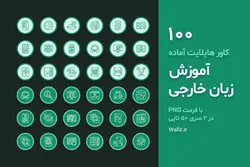کاور هایلایت آموزش زبان خارجی آماده سبز برای اینستاگرام [HCP181]