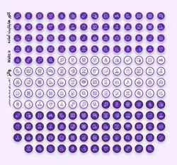 180 عکس کاور هایلایت مدرس و استاد اینستاگرام آماده بنفش [HCP192]