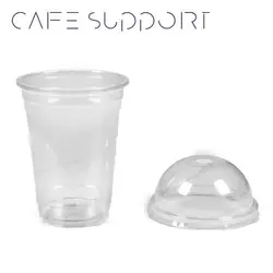 لیوان شیک یکبار مصرف همراه با درب حبابی 400 میلی لیتر