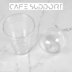 لیوان شیک یکبار مصرف همراه با درب حبابی 400 میلی لیتر