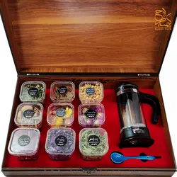 جعبه چوبی هدیه دمنوش سلامتی کد ps215 | کیتادکور