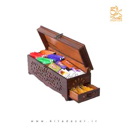 پک هدیه چوبی دمنوش و چای کد PS210 | کیتادکور