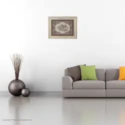 تابلو قرآنی معرق خوشنویسی وان یکاد ترمه TE 815 K1 - کیتادکور