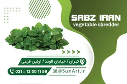 طرح لایه باز کارت ویزیت سبزی خردکنی
