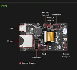 نمایشگر ال سی دی پرینتر سه بعدی MKS TFT35 - افزاسازان نمای سوم
