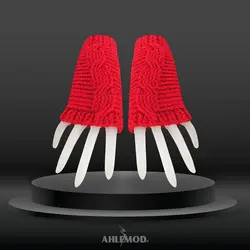 دستکش بافتنی زنانه طرح 8639 | اکسسوری های پاییزه و زمستانه | مد و پوشاک | فشن و مدلینگ