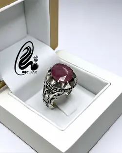 انگشتر یاقوت مردانه کد M34678