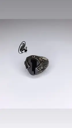 انگشتر عقیق مردانه کد M85683