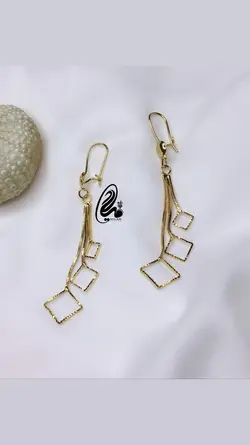 گوشواره آویز استیل کد Q2535