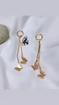 گوشواره آویز استیل کد Q3466