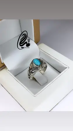 انگشتر فیروزه مردانه کد M85732