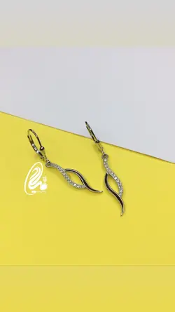 گوشواره آویز نقره کد Q85824