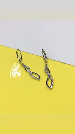 گوشواره آویز نقره کد Q12562