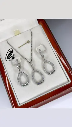 نیمست جواهری نقره کد NS7045