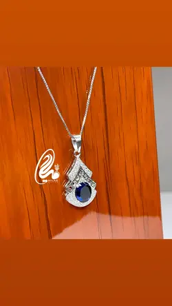 گردنبند جواهری یاقوت کبود کد Q6784