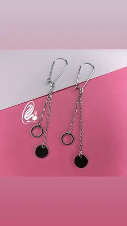 گوشواره آویز نقره کد Q75124