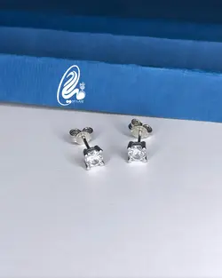 گوشواره میخی نقره کد Q6732