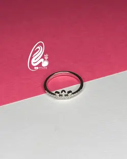 انگشتر مینیمال تاج کد N1552