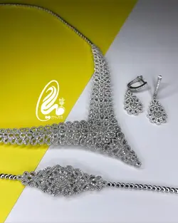 سرویس نقره برلیان جواهری کد Sb8758