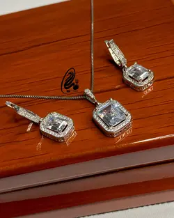 نیمست جواهری نقره کد NS2356