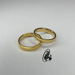 حلقه رینگی استیل طلایی کد H7836