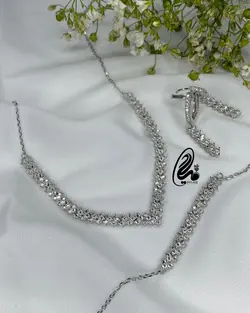 سرویس زنجیری نقره کد Sb64211